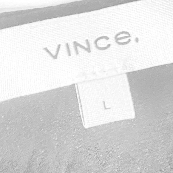 Vince Crinkled V-Neck Blouse – Black, Size L, Made in China - Picture 7 of 15